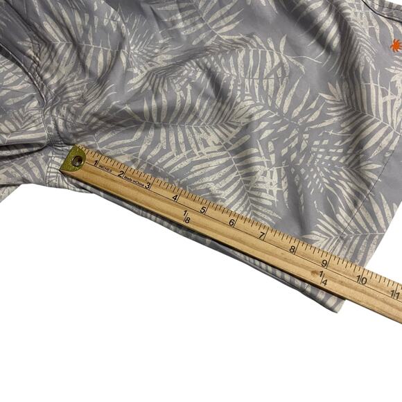 Margaritaville Mens Shorts Size 30 Gray Palm Tropical Stretch Golf Board Shorts - Picture 10 of 11